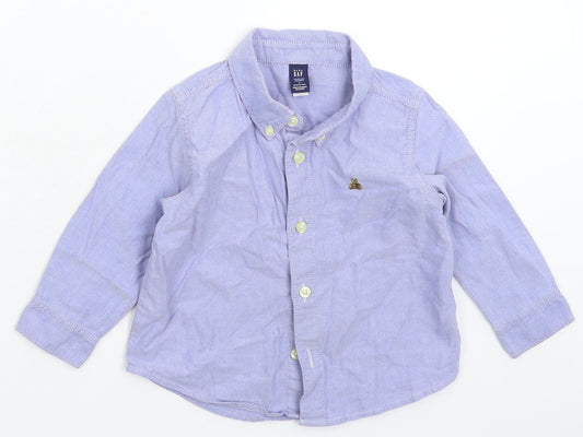 Gap Boys Blue   Basic Button-Up Size 2 Years