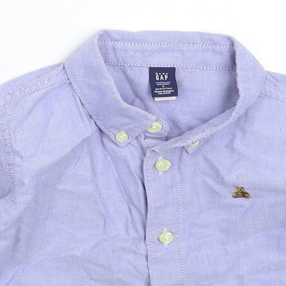 Gap Boys Blue   Basic Button-Up Size 2 Years