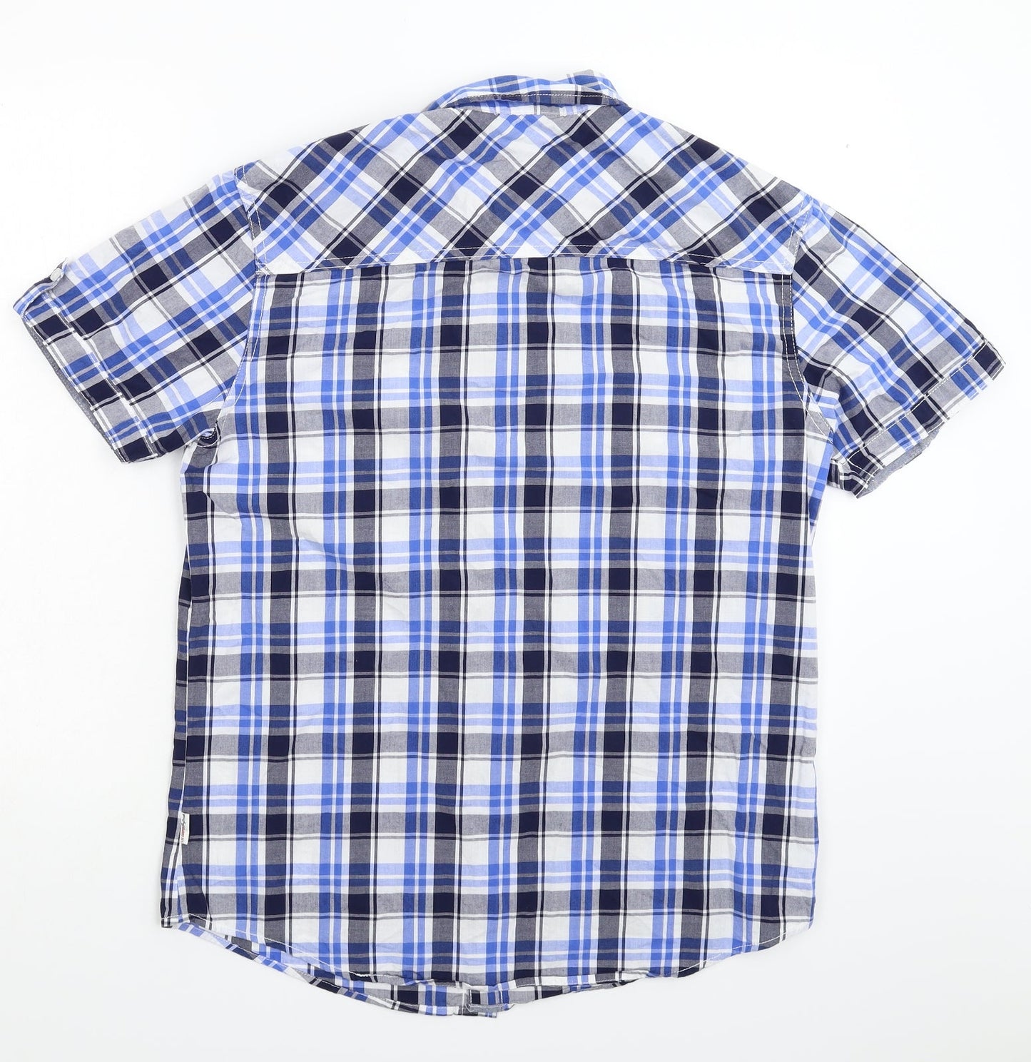 Lee Cooper Mens Multicoloured Check   Button-Up Size M