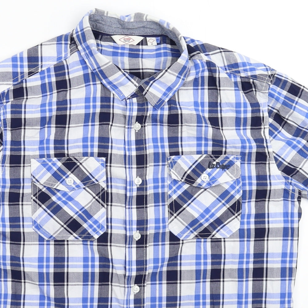 Lee Cooper Mens Multicoloured Check   Button-Up Size M