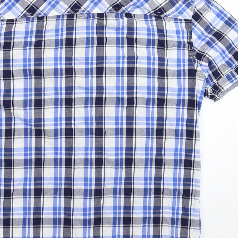 Lee Cooper Mens Multicoloured Check   Button-Up Size M