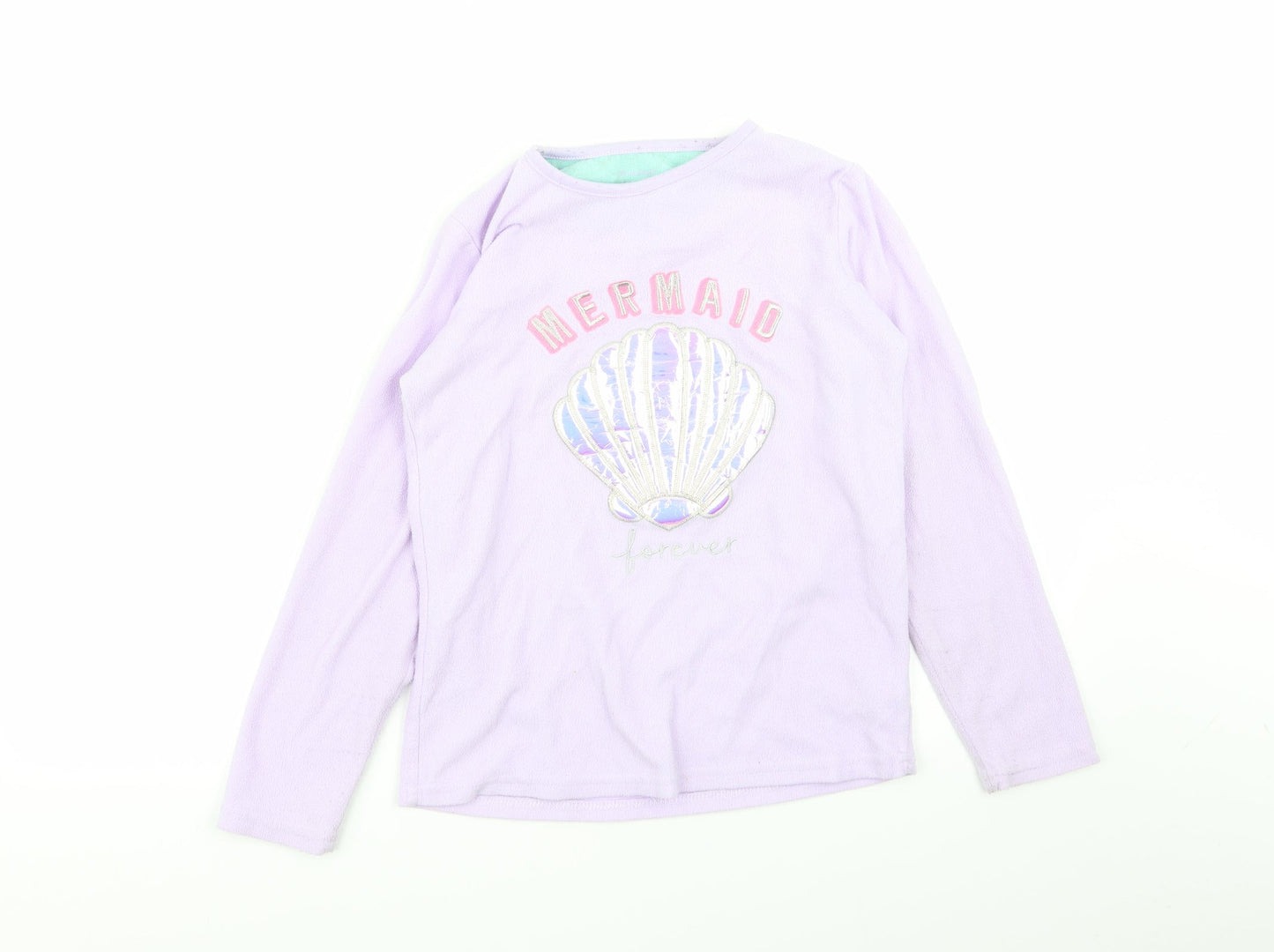 Primark Girls Purple Solid  Top Pyjama Top Size 10-11 Years