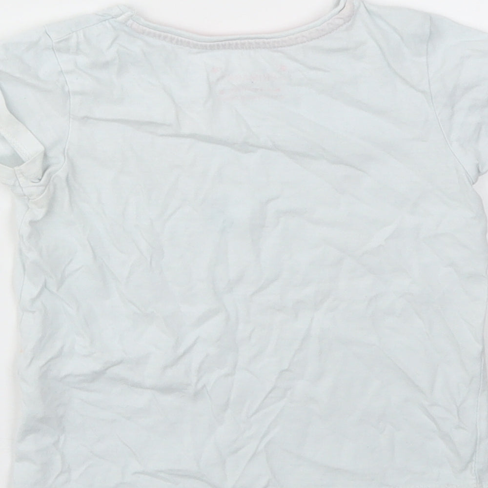 Primark Girls Blue   Basic T-Shirt Size 4-5 Years