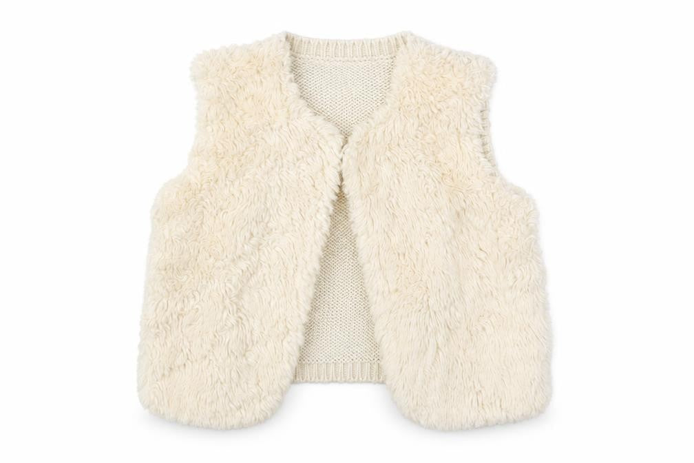 H&M Girls Ivory   Basic Jacket Jacket Size 3-4 Years
