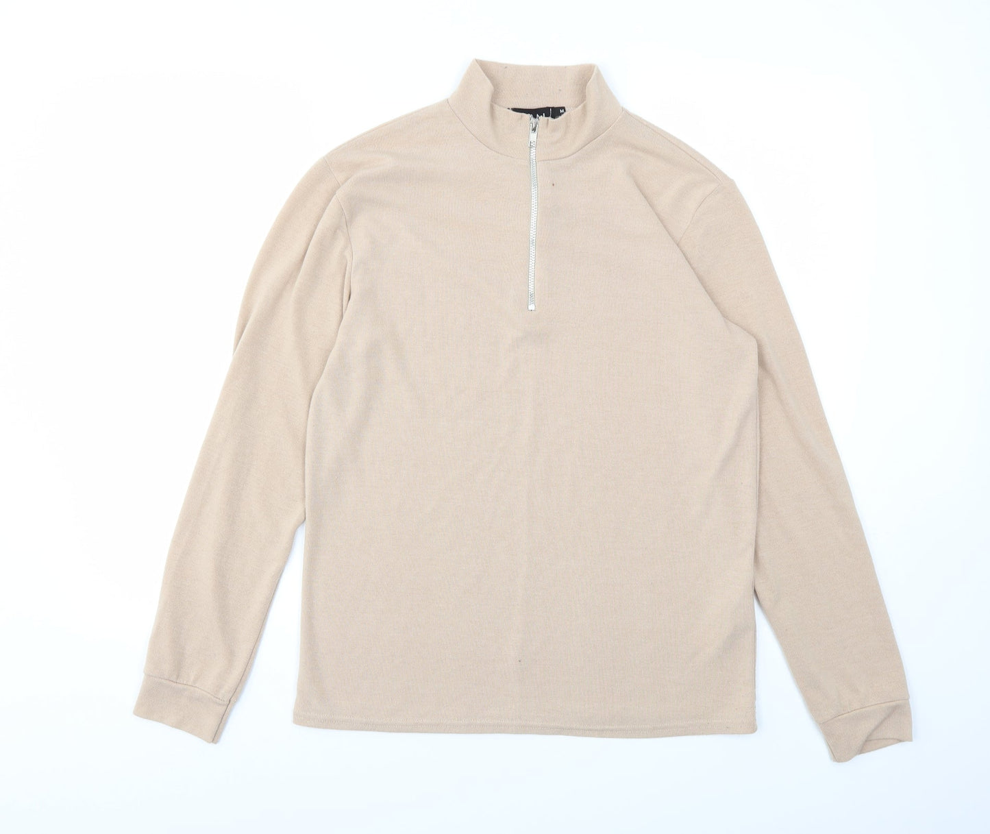 BOOHOO MAN Mens Beige   Pullover Sweatshirt Size M