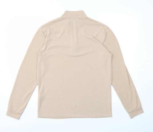 BOOHOO MAN Mens Beige   Pullover Sweatshirt Size M