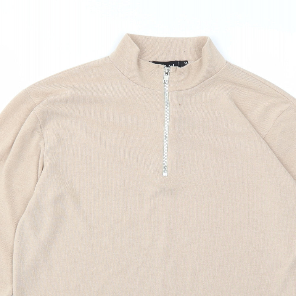 BOOHOO MAN Mens Beige   Pullover Sweatshirt Size M
