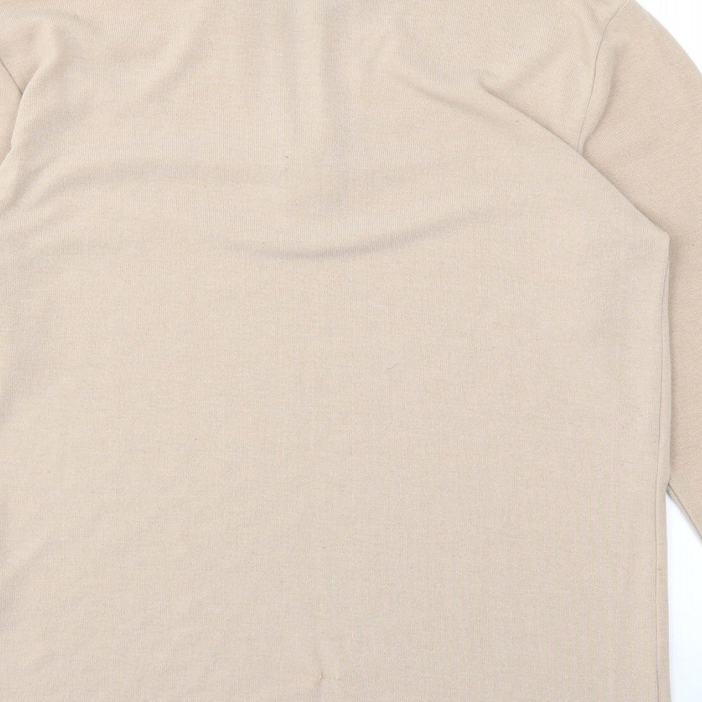 BOOHOO MAN Mens Beige   Pullover Sweatshirt Size M