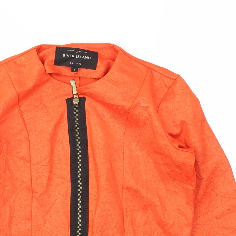 River Island Womens Orange   Jacket  Size 8