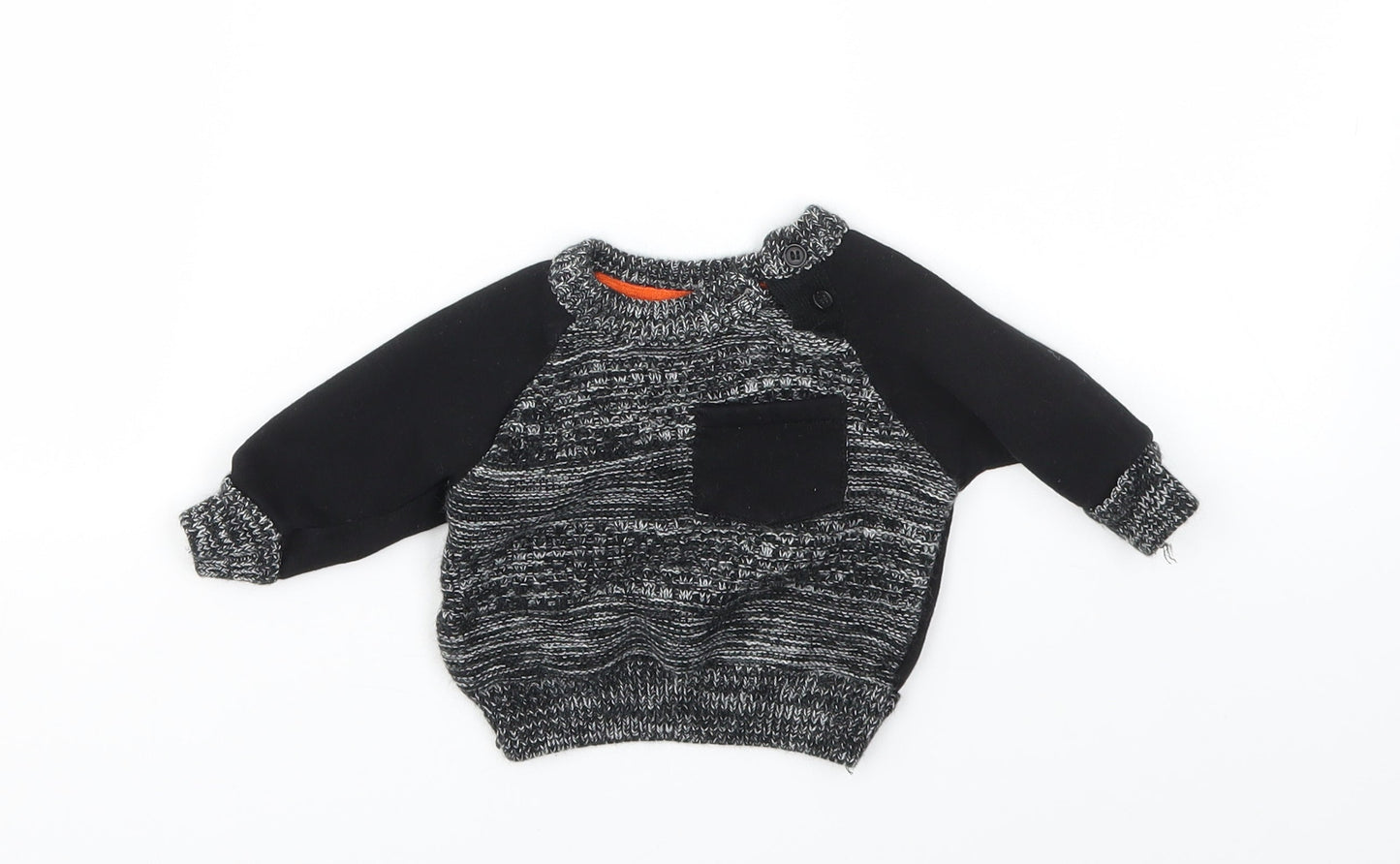 Primark Boys Black   Pullover Jumper Size 0-3 Months