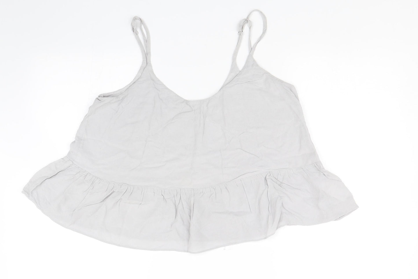 Topshop Womens Grey   Cropped Tank Size 12