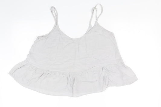 Topshop Womens Grey   Cropped Tank Size 12