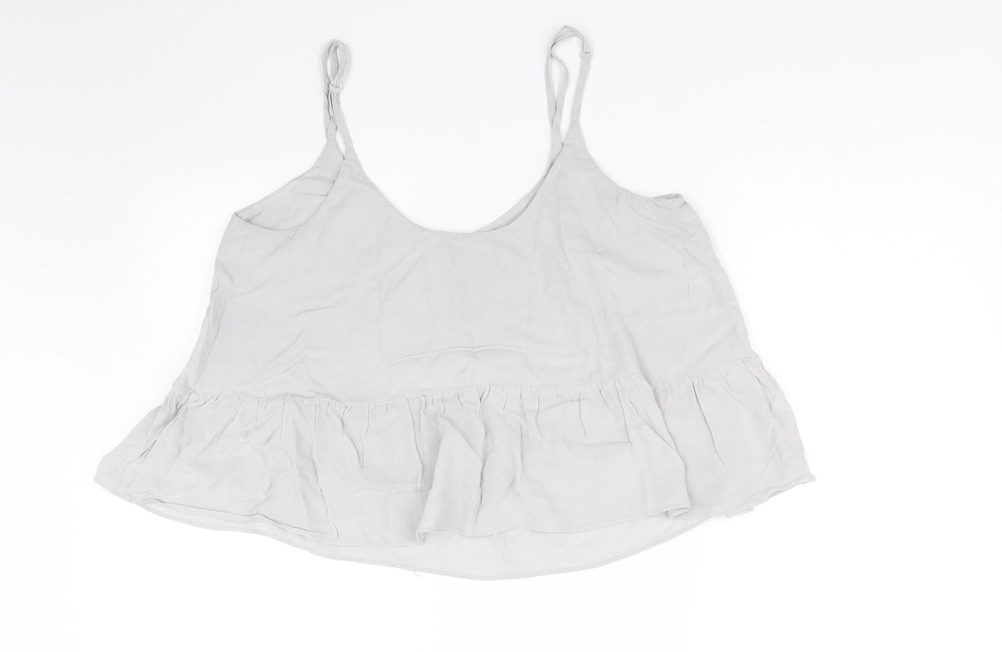 Topshop Womens Grey   Cropped Tank Size 12