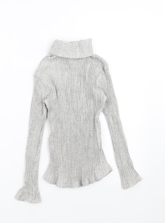Zara Girls Grey   Pullover Jumper Size 9-10 Years
