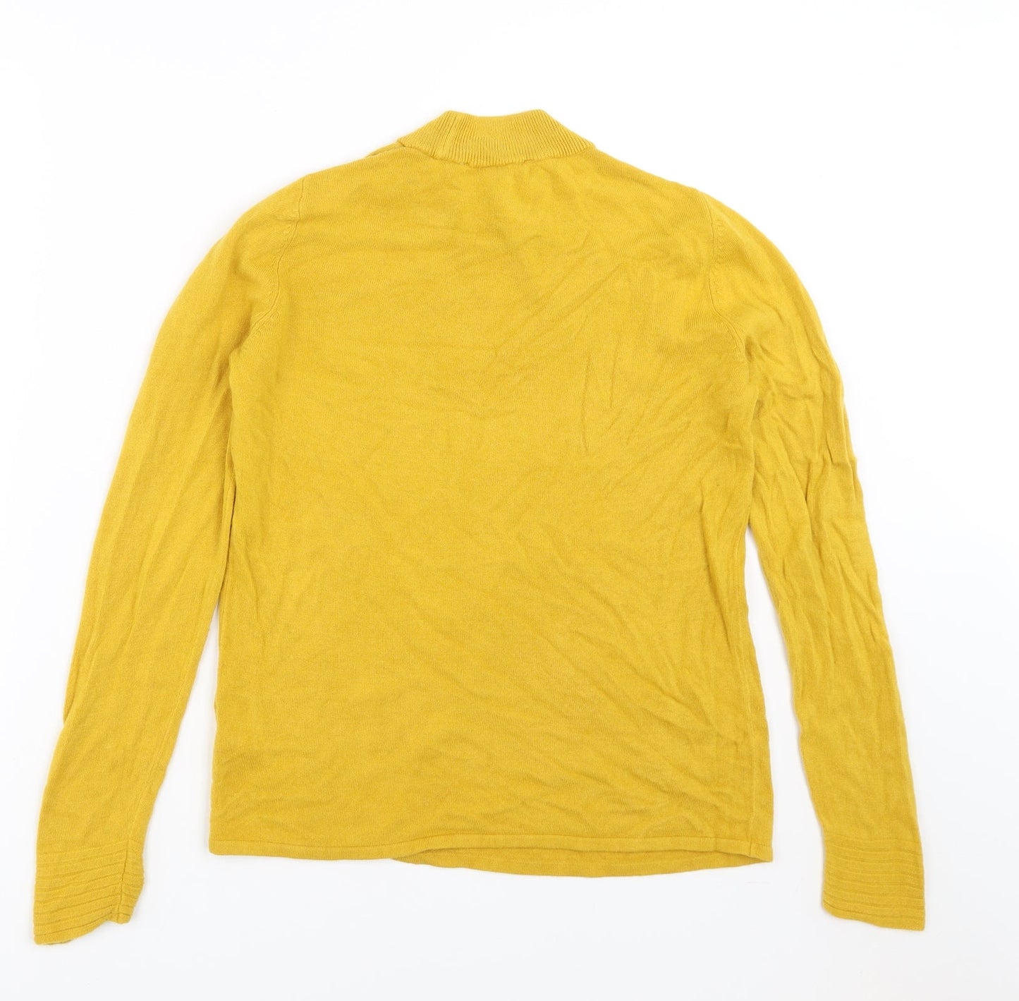 Bonmarché Womens Yellow  Knit Pullover Jumper Size 12