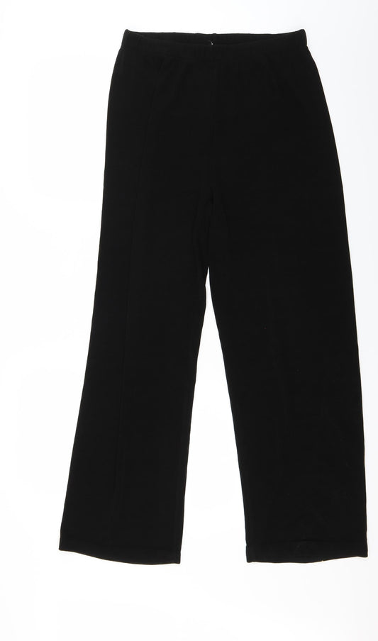 Stephan Womens Black   Trousers  Size L L25 in