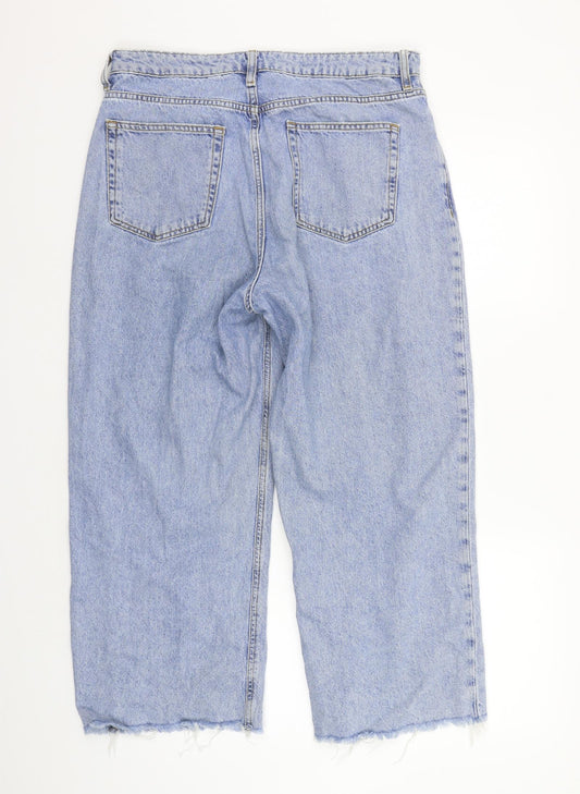 deniem co Womens Blue   Straight Jeans Size 14 L25 in - washable mark