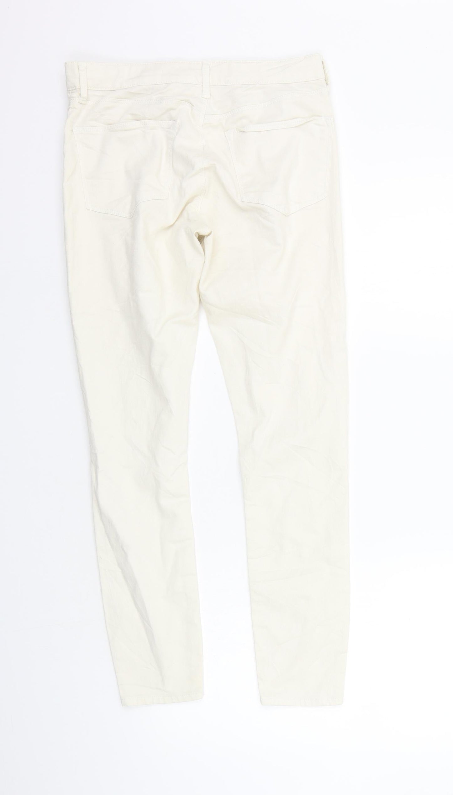 Topshop Womens Beige   Trousers  Size 28 in L30 in