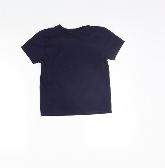 Primark Girls Blue   Basic T-Shirt Size 5-6 Years