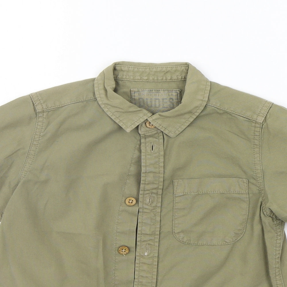 Matalan Girls Green   Basic Button-Up Size 6 Years
