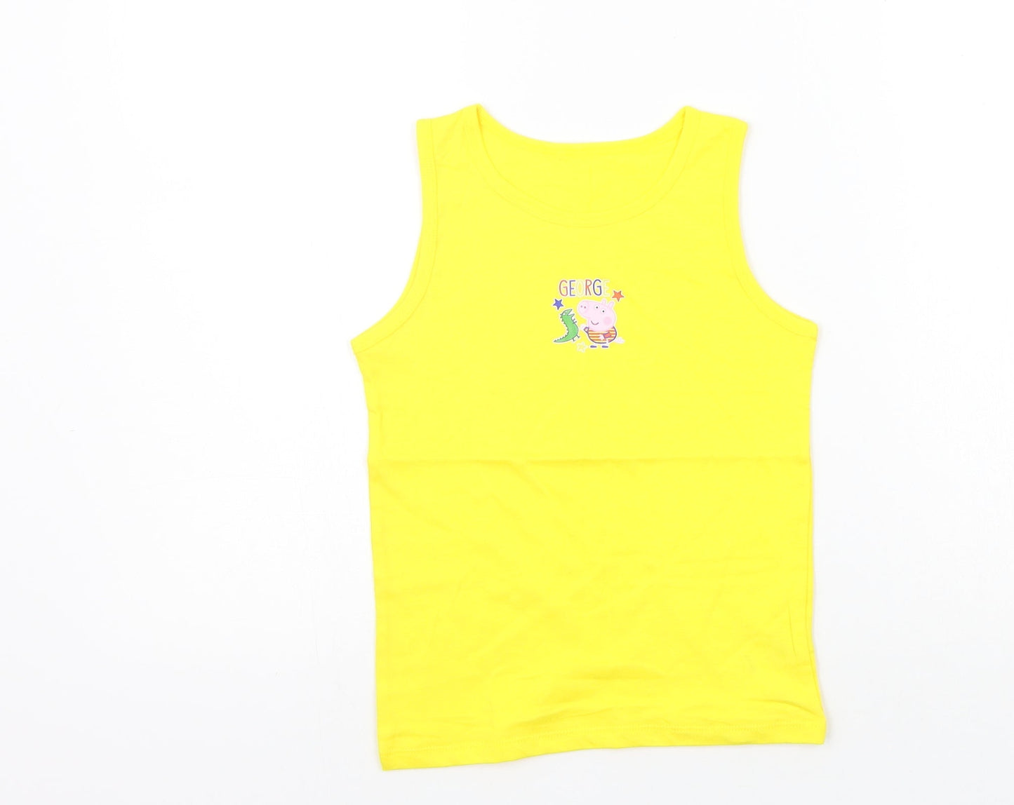 George Girls Yellow   Basic Tank Size 5-6 Years
