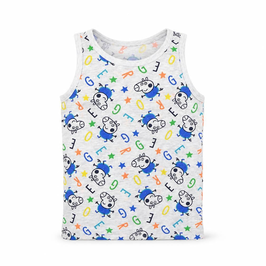 George Boys Grey Geometric  Basic Tank Size 5-6 Years
