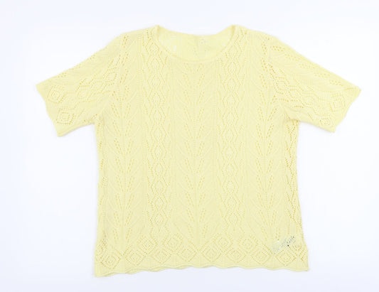 St michael       Womens Yellow   Basic T-Shirt Size 12