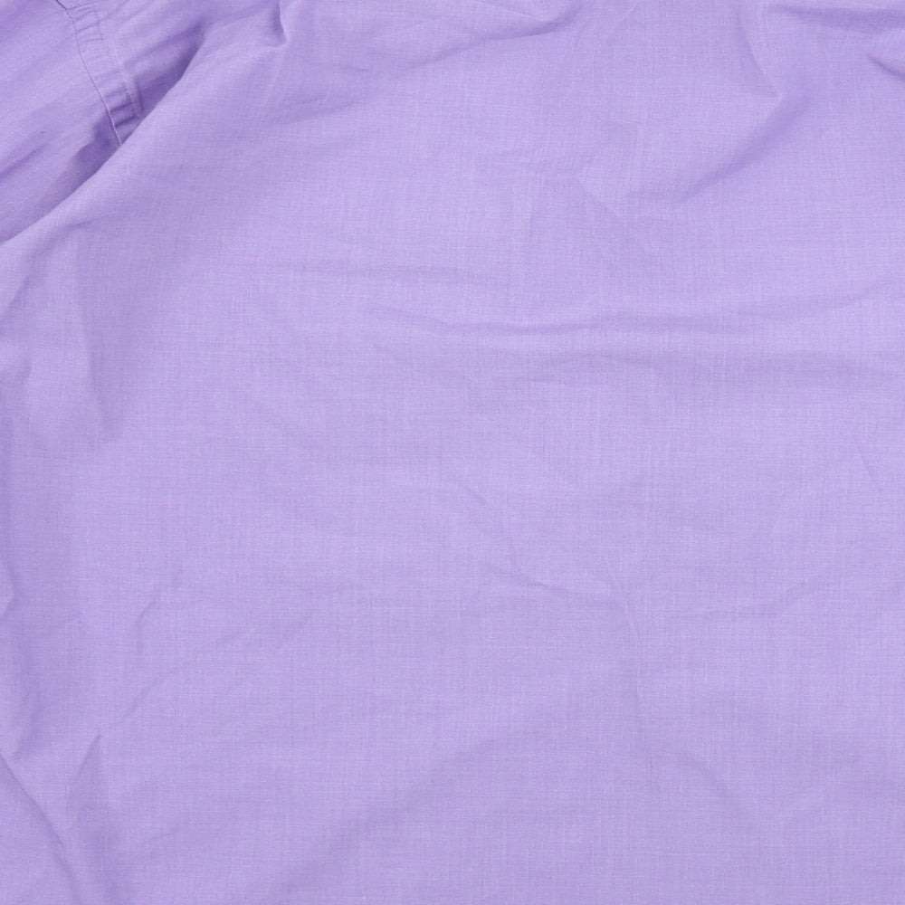 Essentials  Mens Purple    Button-Up Size 16