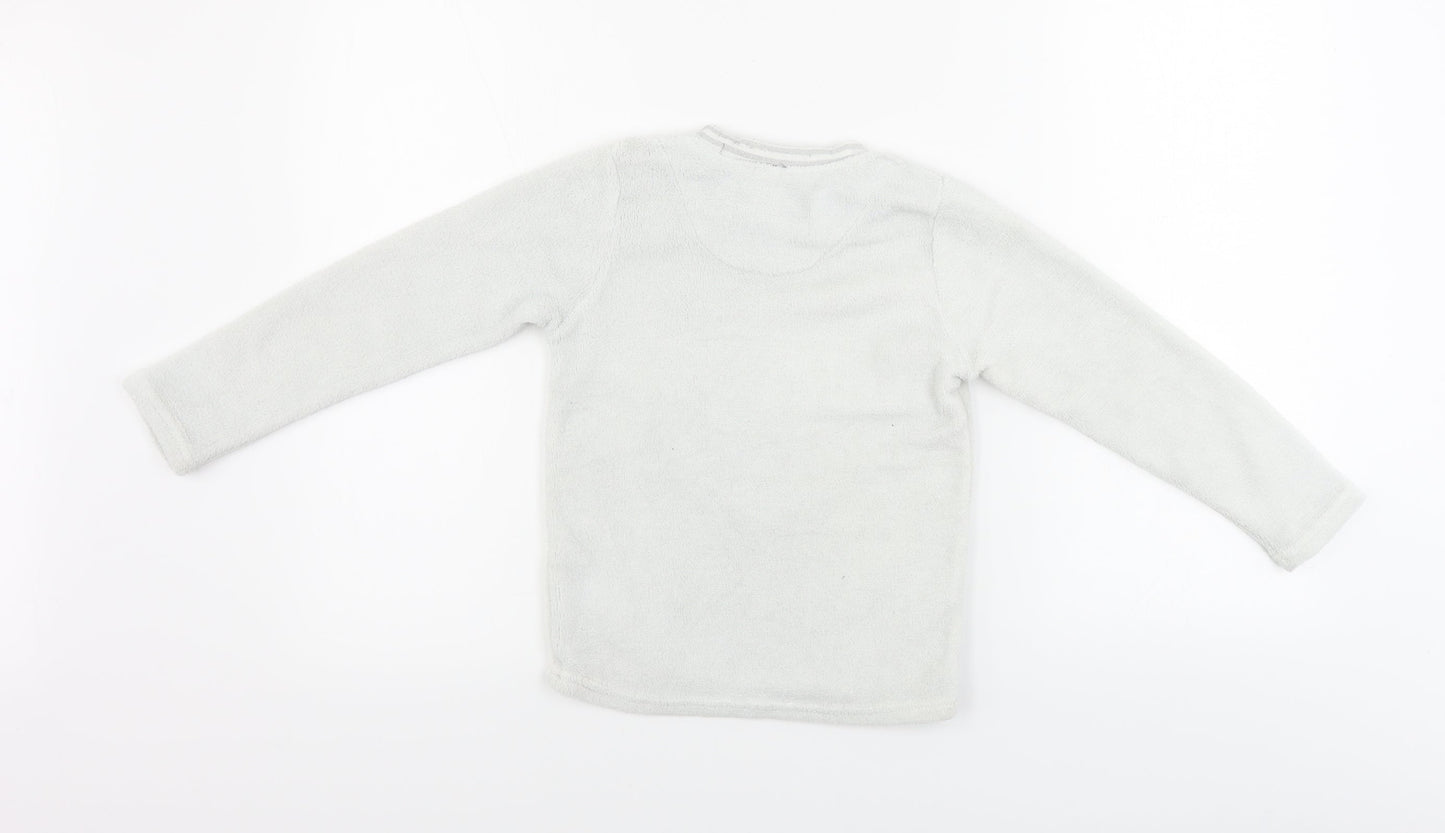 Disney  Girls White   Pullover Jumper Size 6-7 Years