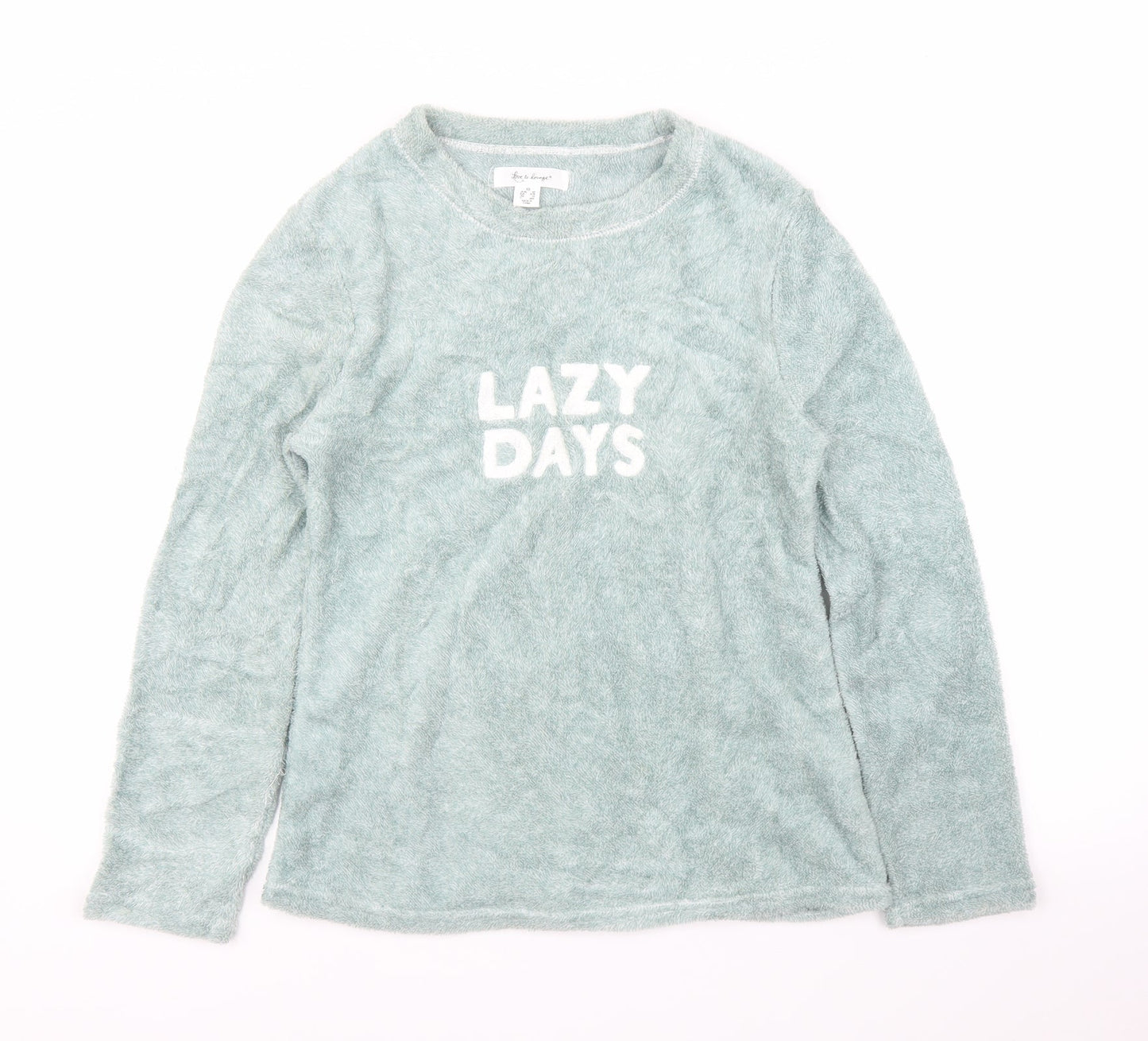 Primark Womens Green Solid  Top Pyjama Top Size XS