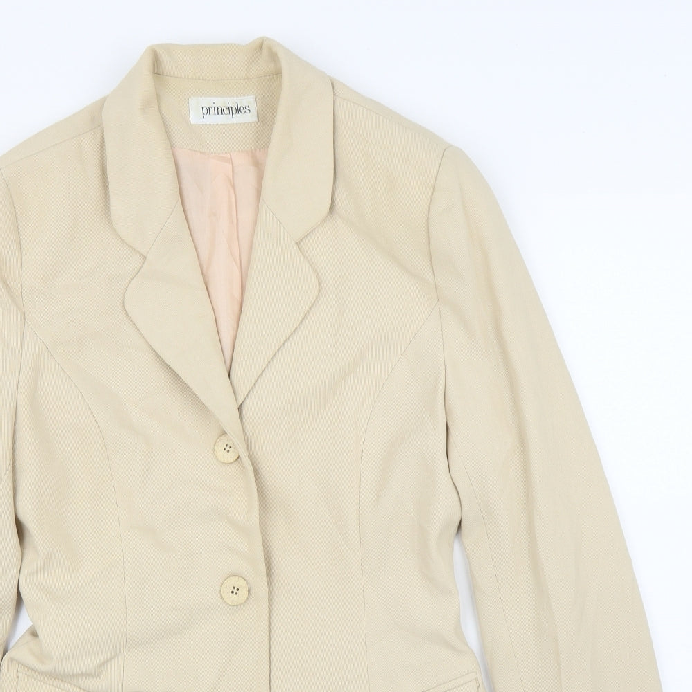 Principles Womens Beige   Cardigan Jumper Size 10