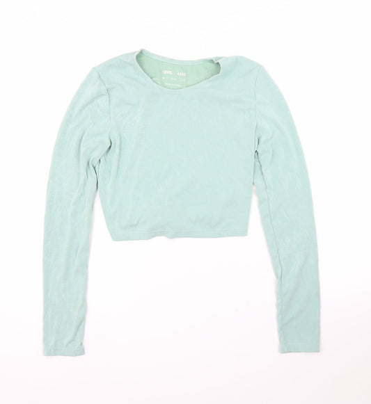 ASOS Womens Green   Cropped Blouse Size 12