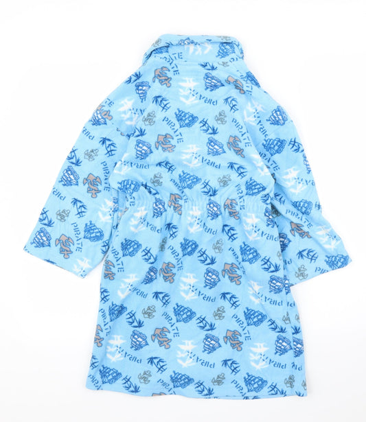 Primark Boys Blue Solid   Robe Size 5 Years