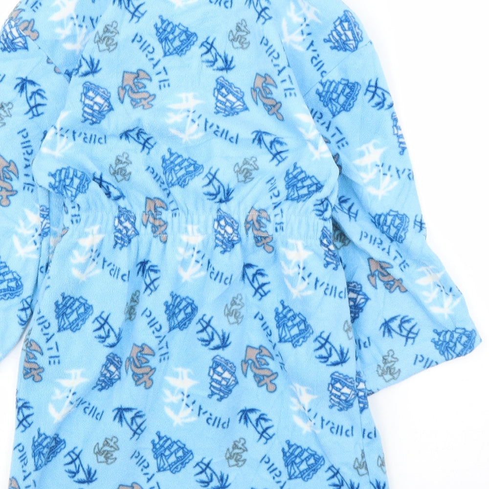 Primark Boys Blue Solid   Robe Size 5 Years