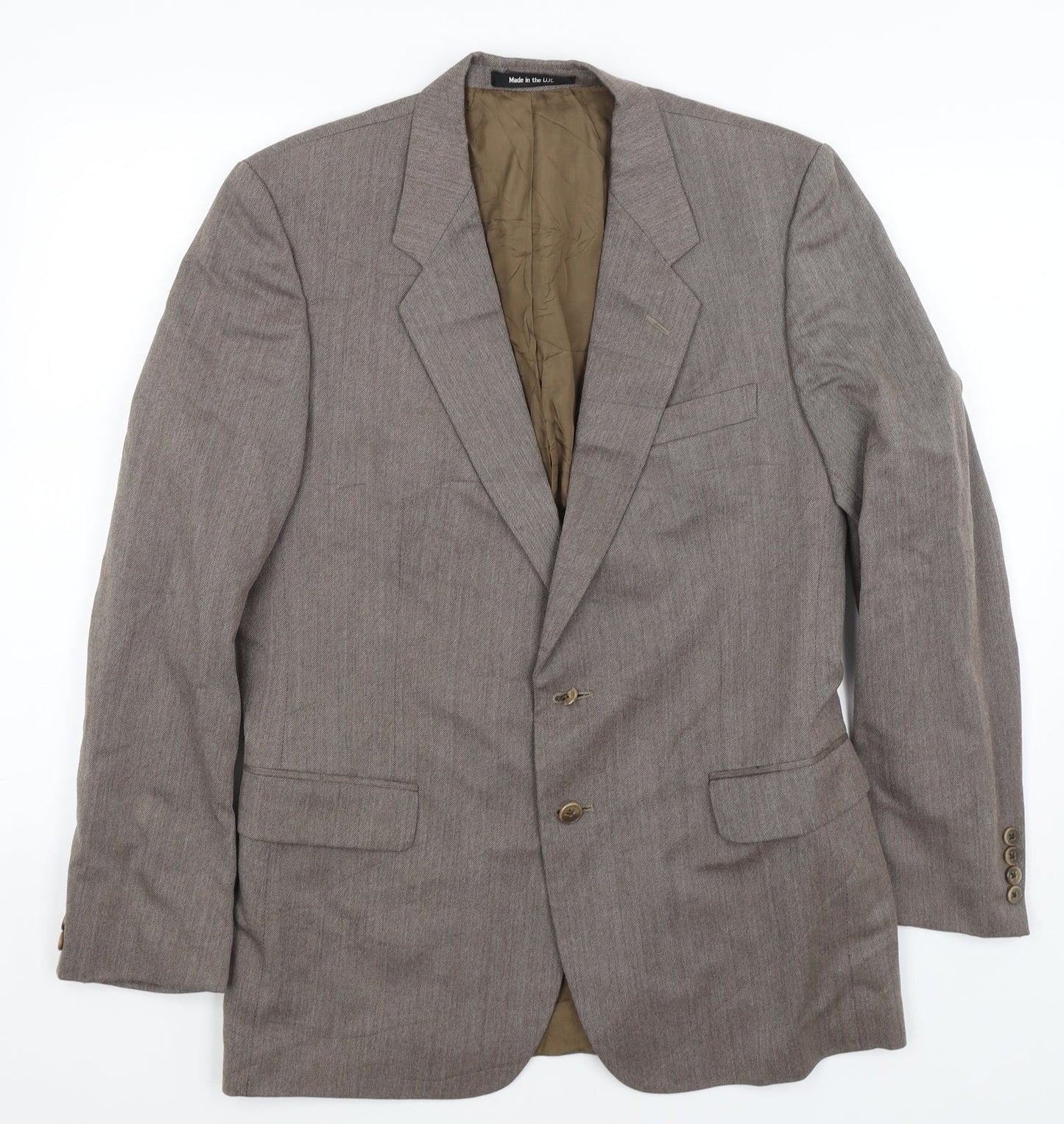 St Michael Mens Brown   Jacket Blazer Size M