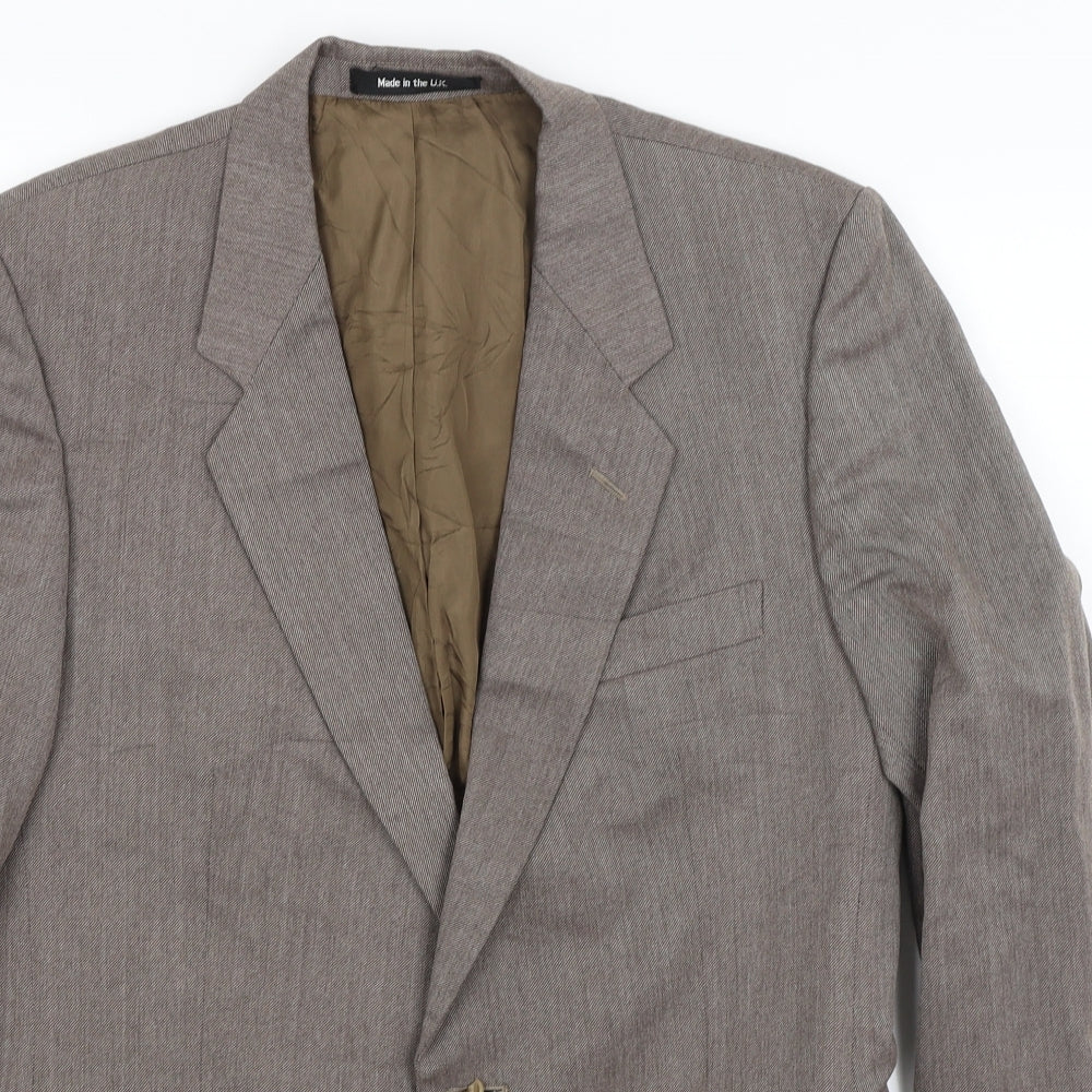 St Michael Mens Brown   Jacket Blazer Size M