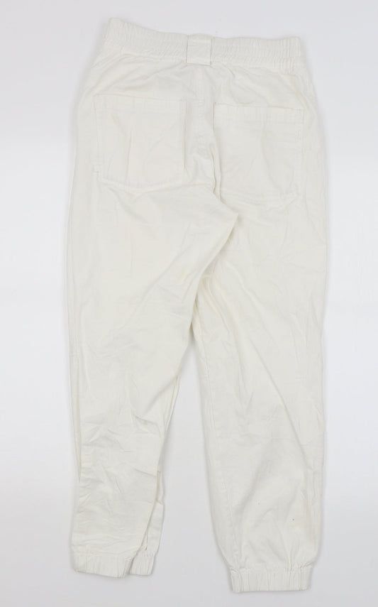 Astradivarius Womens White   Capri Trousers Size S L26 in
