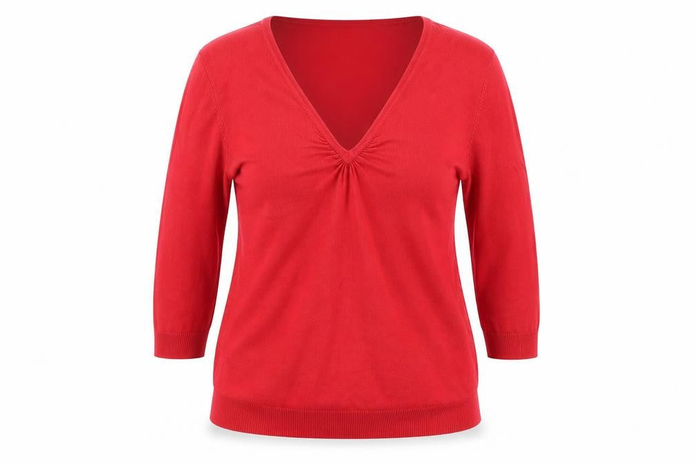 M&S Womens Red   Pullover Jumper Size 12
