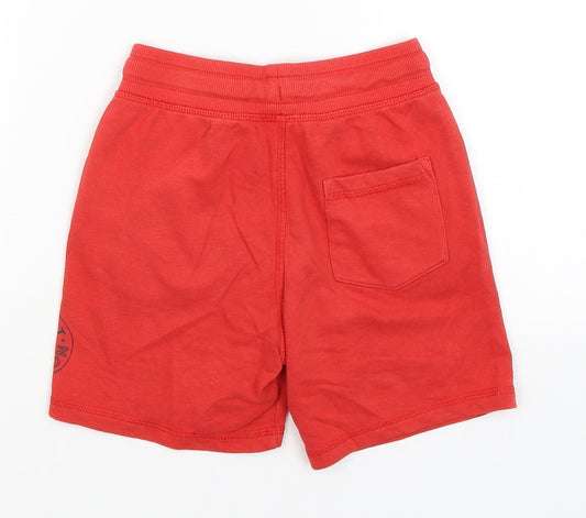 George Boys Red   Sweat Shorts Size 6-7 Years