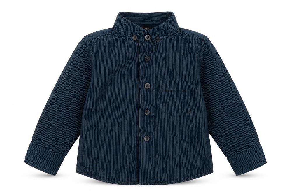 George Baby Blue Striped  Basic Button-Up Size 12-18 Months