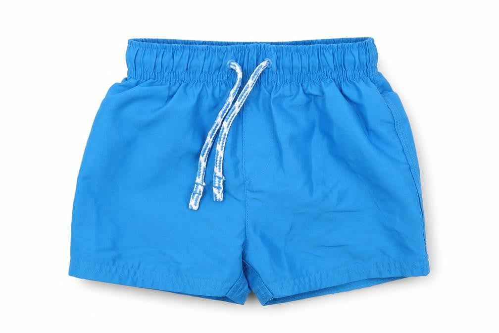 Front view of George Baby Blue Cropped Trousers, size 18-24, Months - Swim