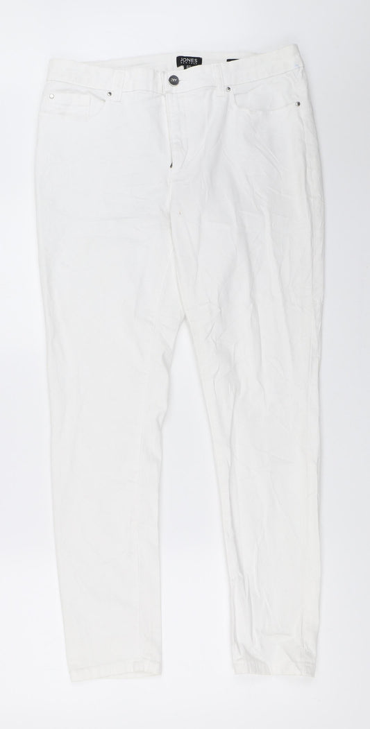 Jones New York Womens White   Skinny Jeans Size 42 L28.5 in