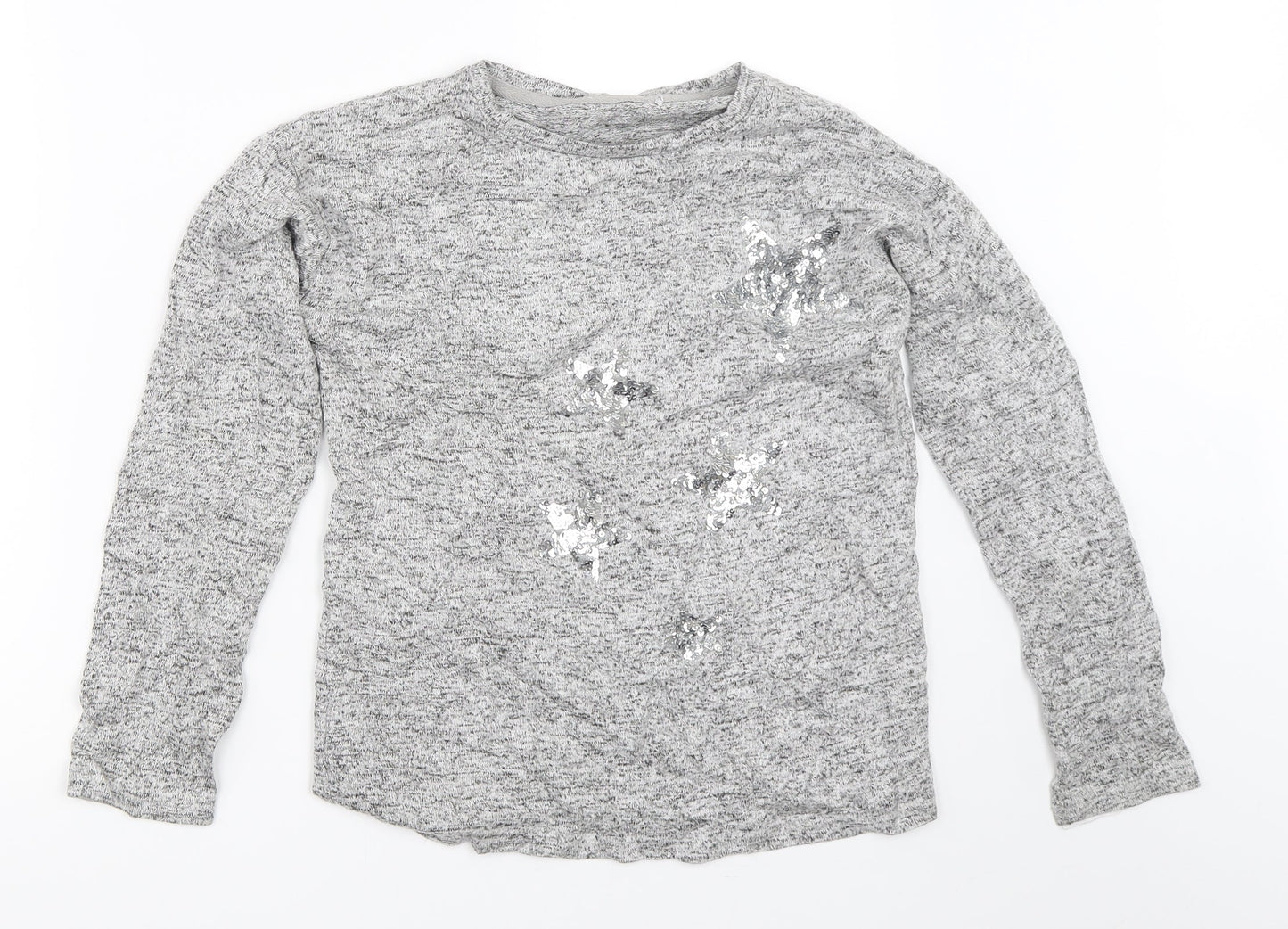 Primark Girls Grey   Pullover Jumper Size 10-11 Years