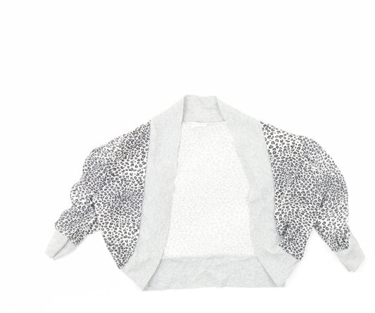 Ethel Austin Girls Grey Animal Print  Jacket  Size 12 Years