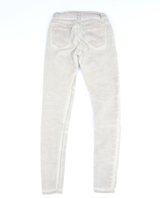 Preworn Womens Beige   Skinny Jeans Size 8 L28 in