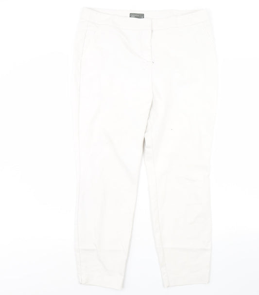 Papaya Womens White   Trousers  Size 16 L29 in