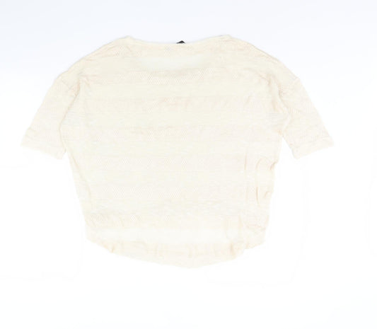 Dorothy Perkins Womens Beige   Pullover Jumper Size 14