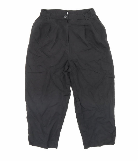 Preworn Womens Black   Trousers  Size 30 in L28 in
