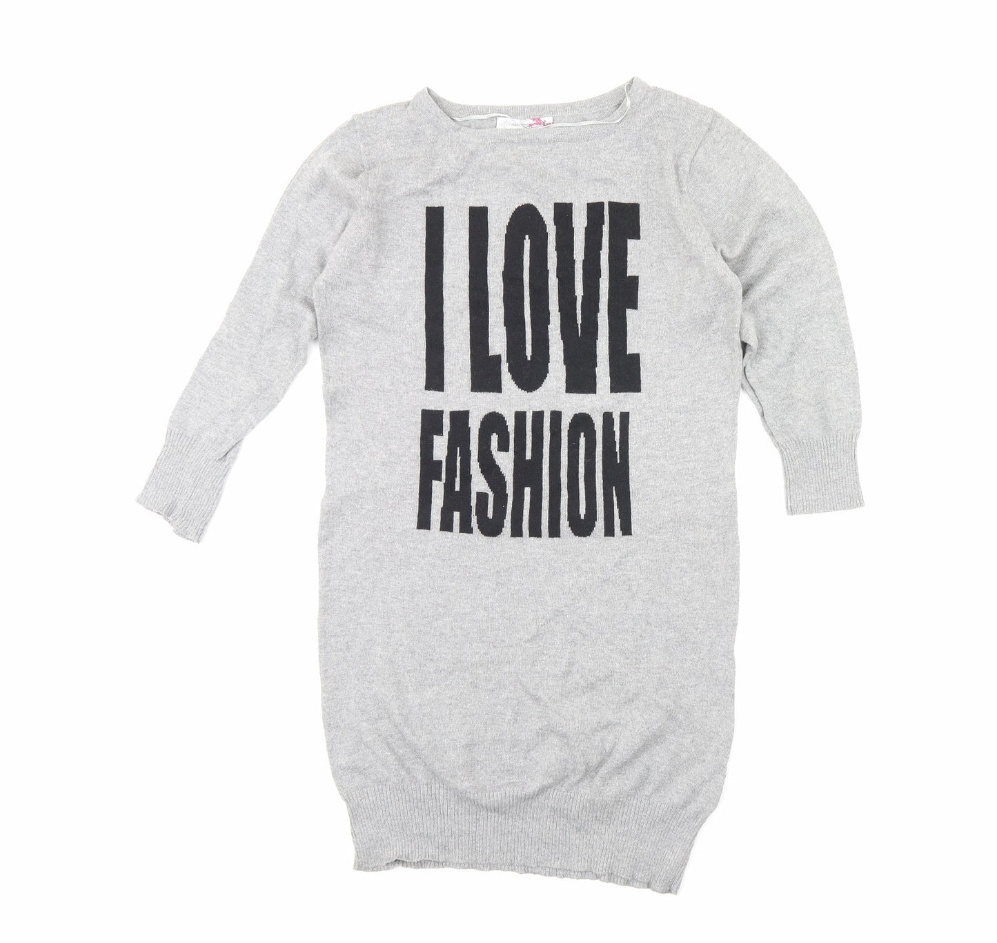 Internacionale Womens Grey   Pullover Jumper Size 12  - I Love Fashion