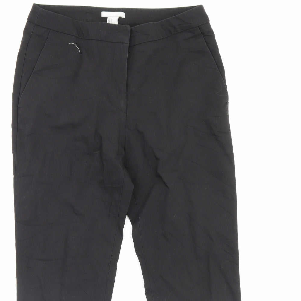 H&M Womens Black   Dress Pants Trousers Size 8 L25 in